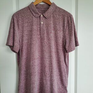 Polo Shirt, Arizona Jean Company, Men's Size Large, Light red/pink